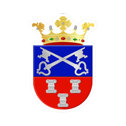 Coat of arms of Abcoude (Netherlands) (Coat of Arms) STICKER Vinyl Kiss-Cut Decal 2 Inch White - The Sticker Space