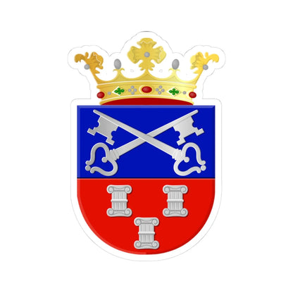 Coat of arms of Abcoude (Netherlands) (Coat of Arms) STICKER Vinyl Kiss-Cut Decal 3 Inch White - The Sticker Space