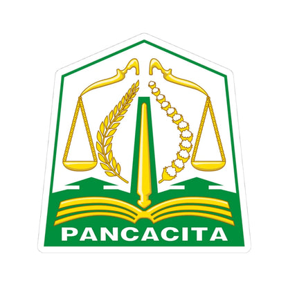 Coat of arms of Aceh (Indonesia) (Coat of Arms) STICKER Vinyl Kiss-Cut Decal 4 Inch White - The Sticker Space