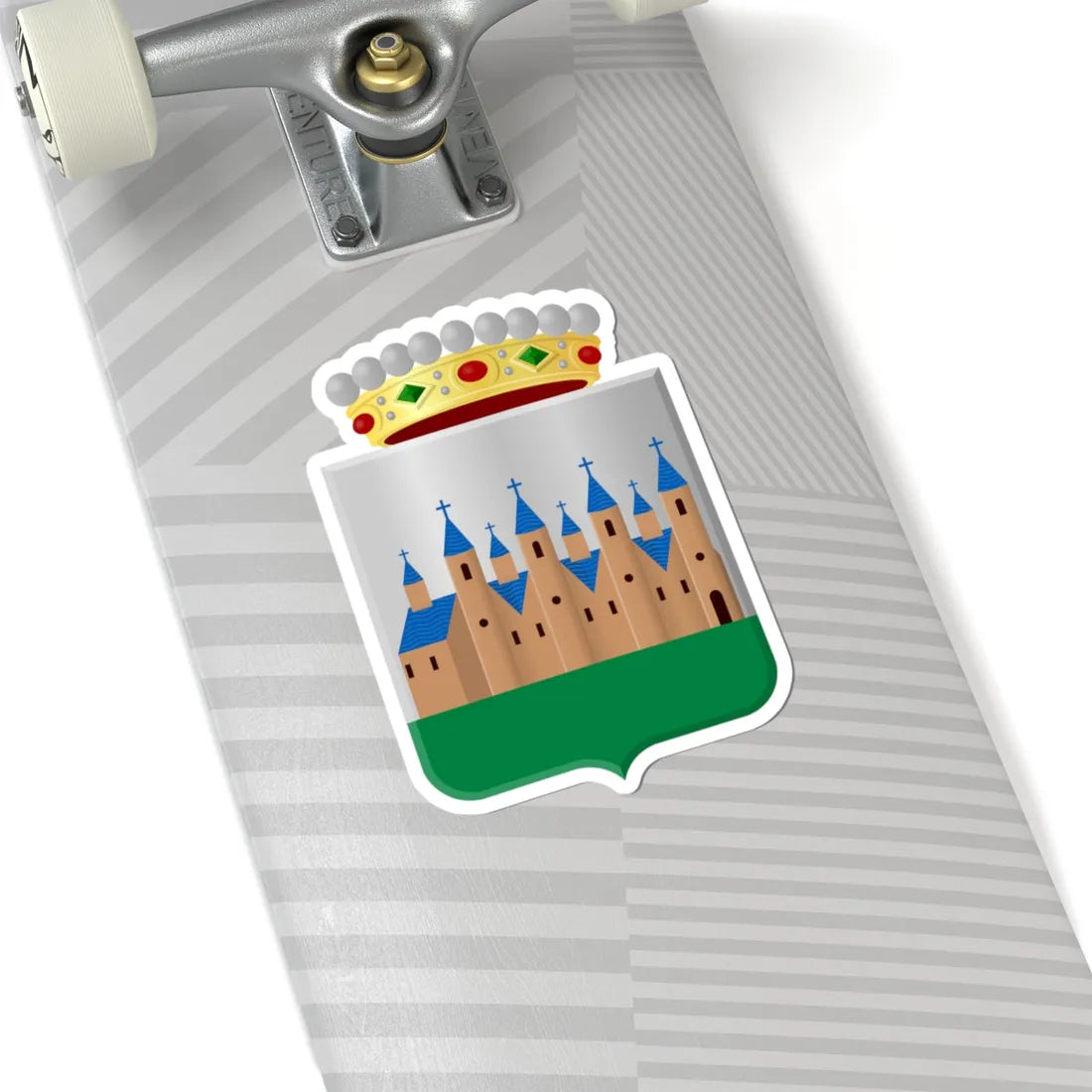 Coat of arms of Achtkarspelen (Netherlands) (Coat of Arms) STICKER Vinyl Kiss-Cut Decal - The Sticker Space