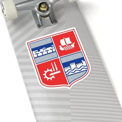 Coat of arms of Acre Israel (Israel) (Coat of Arms) STICKER Vinyl Kiss-Cut Decal - The Sticker Space