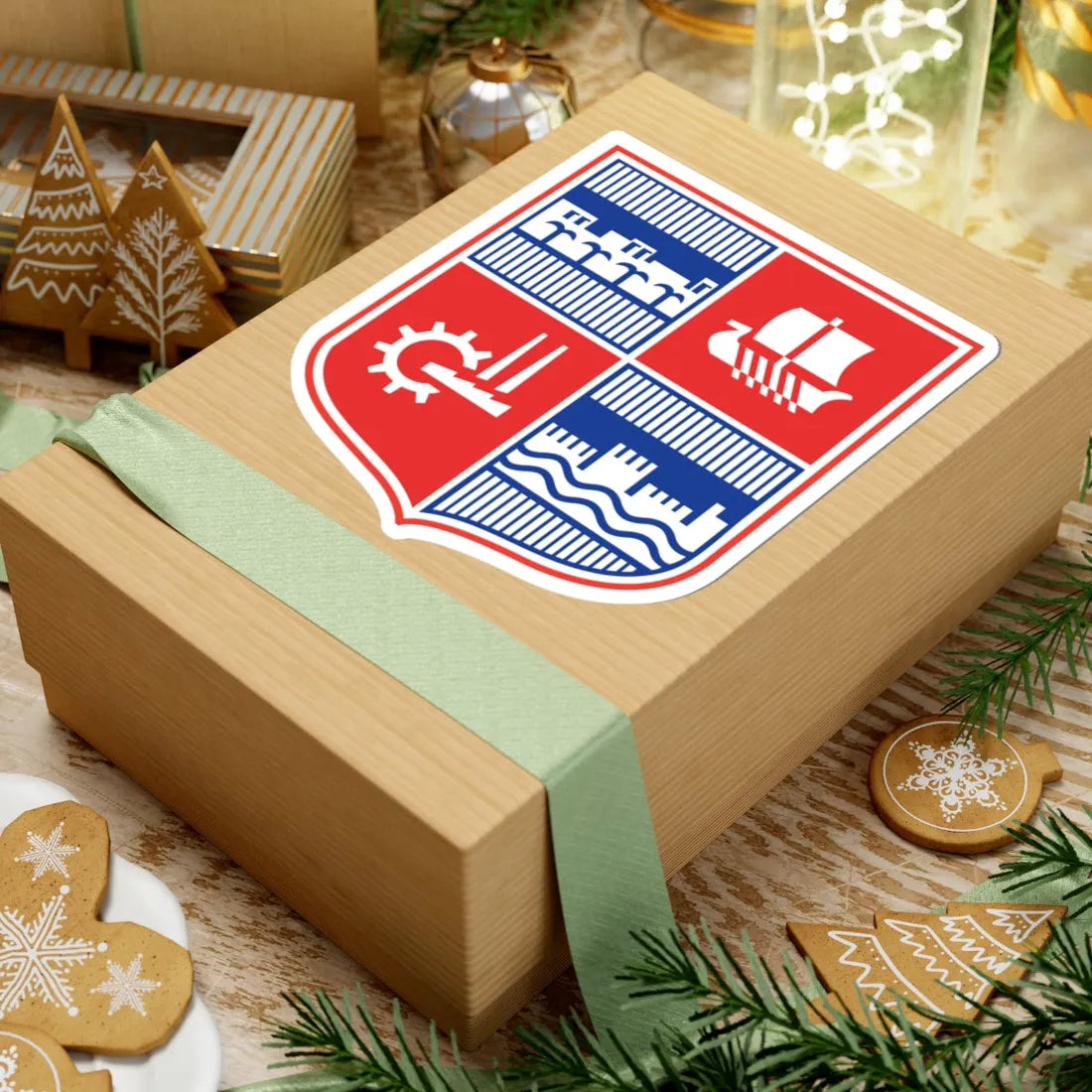 Coat of arms of Acre Israel (Israel) (Coat of Arms) STICKER Vinyl Kiss-Cut Decal - The Sticker Space