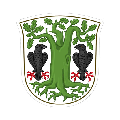 Coat of arms of Agerskov (Denmark) (Coat of Arms) STICKER Vinyl Kiss-Cut Decal 6 Inch White - The Sticker Space