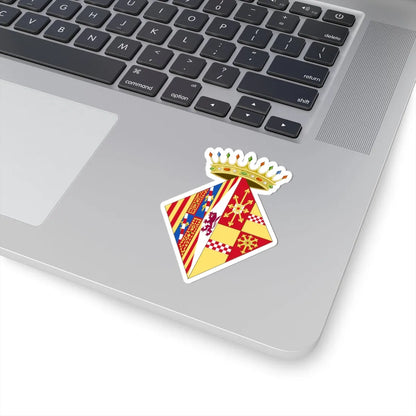 Coat of Arms of Agnes of Cleves as Navarrese Consort (Spain) (Coat of Arms) STICKER Vinyl Kiss-Cut Decal - The Sticker Space
