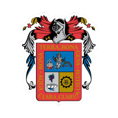 Coat of arms of Aguascalientes (Mexico) (Coat of Arms) STICKER Vinyl Kiss-Cut Decal 2 Inch White - The Sticker Space