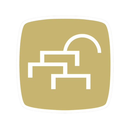 Coat of arms of Čair Municipality (North Macedonia) (Coat of Arms) STICKER Vinyl Kiss-Cut Decal 2 Inch White - The Sticker Space