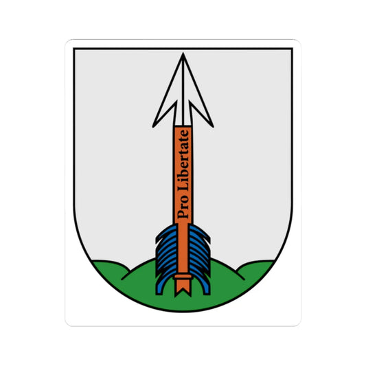 Coat of arms of Akmenė Lithuania (Lithuania) (Coat of Arms) STICKER Vinyl Kiss-Cut Decal 2 Inch White - The Sticker Space