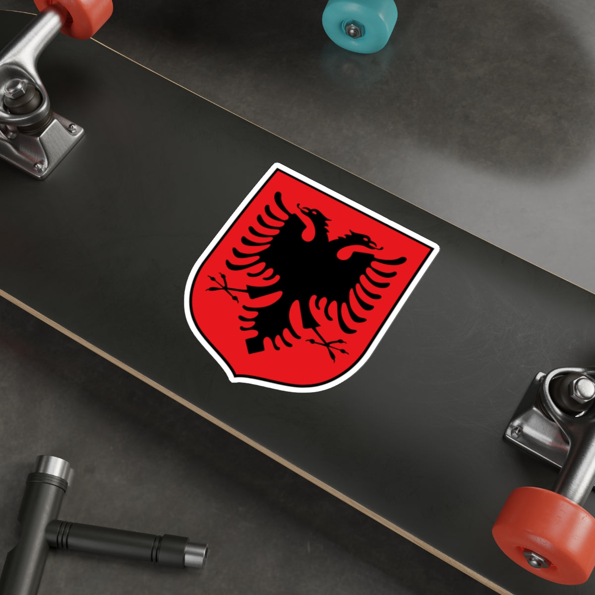 Coat of arms of Albania (1992–1998) STICKER Vinyl Die-Cut Decal-The Sticker Space