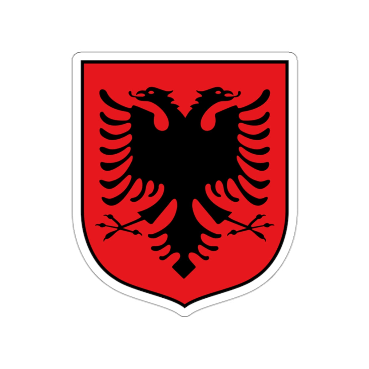 Coat of arms of Albania (1992–1998) STICKER Vinyl Die-Cut Decal-White-The Sticker Space