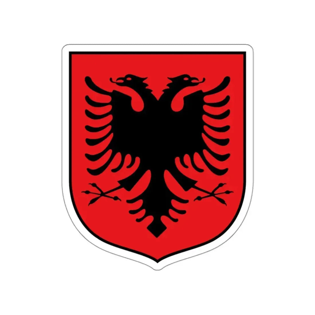Coat of arms of Albania (1992–1998) STICKER Vinyl Die-Cut Decal 3 Inch - The Sticker Space