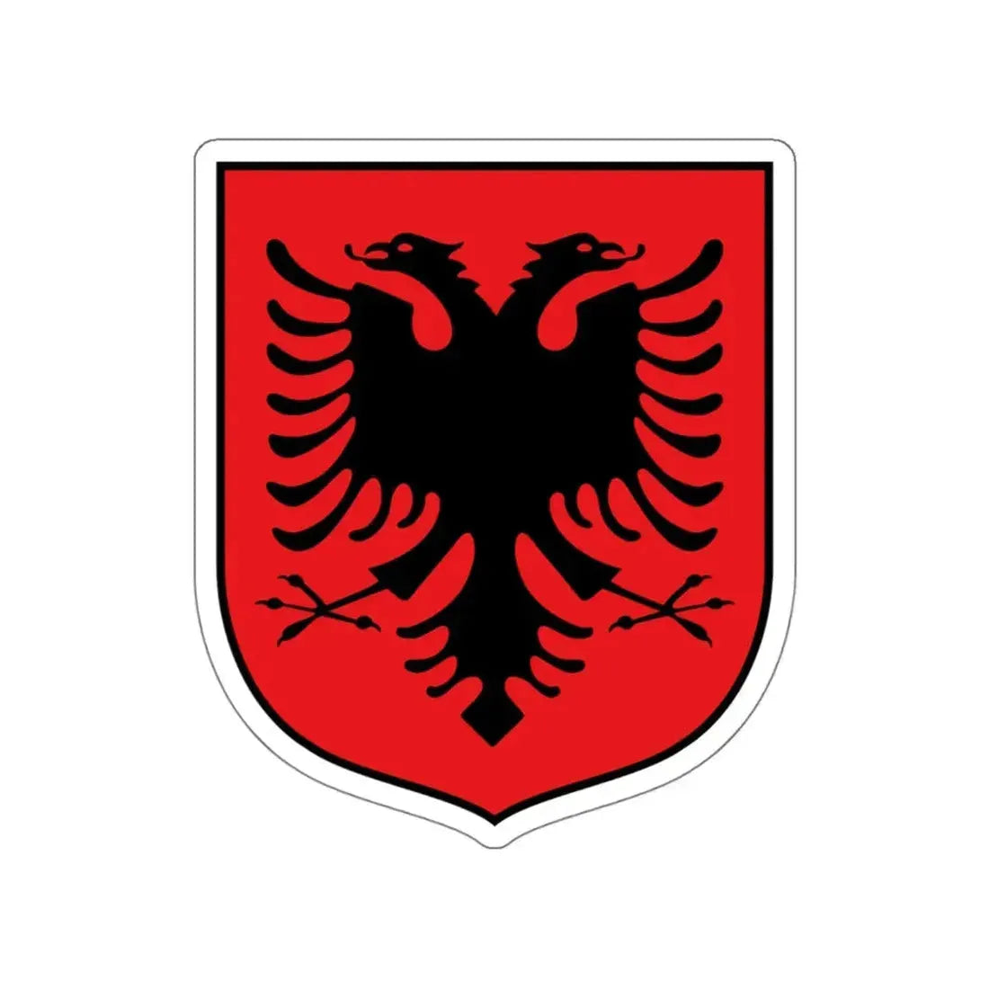 Coat of arms of Albania (1992–1998) STICKER Vinyl Die-Cut Decal 4 Inch - The Sticker Space