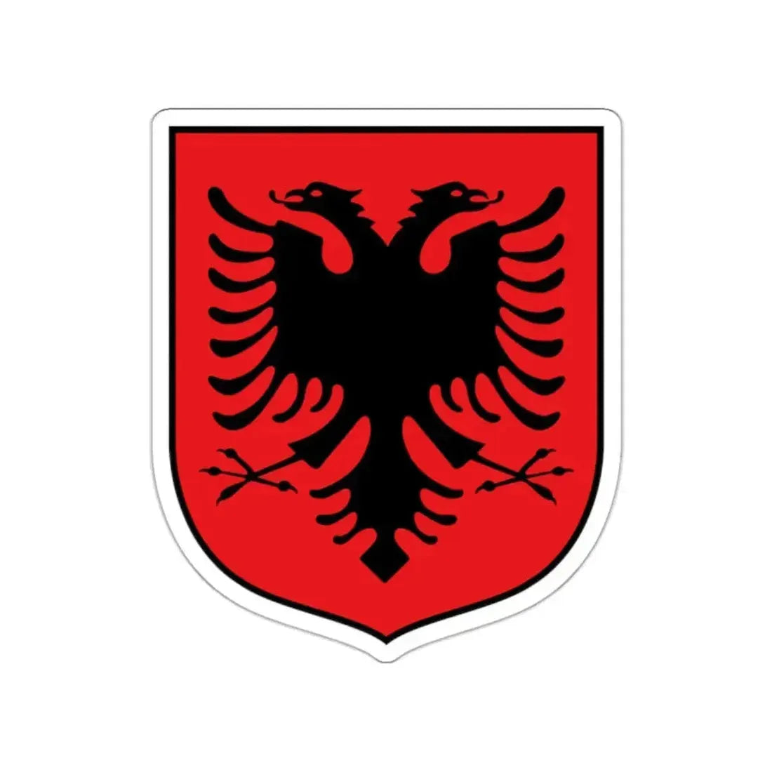 Coat of arms of Albania (1992–1998) STICKER Vinyl Die-Cut Decal - The Sticker Space