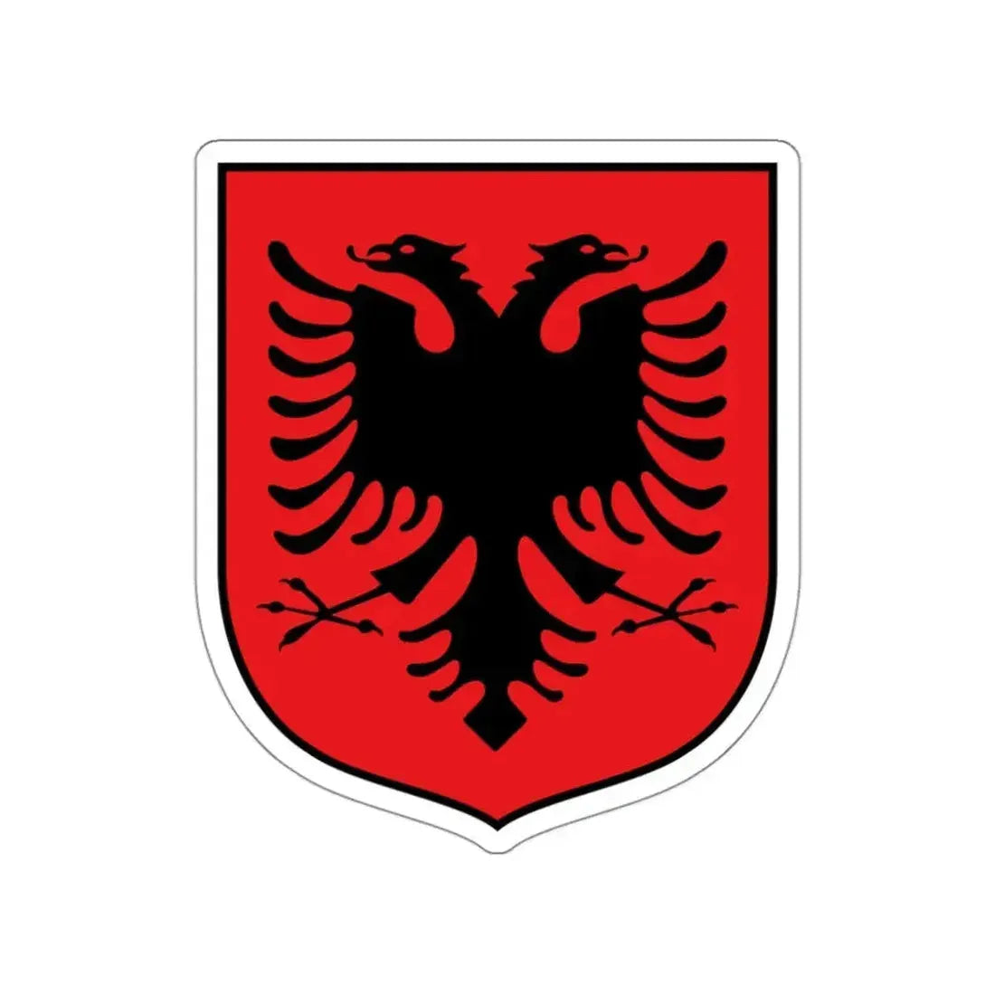 Coat of arms of Albania (1992–1998) STICKER Vinyl Die-Cut Decal - The Sticker Space