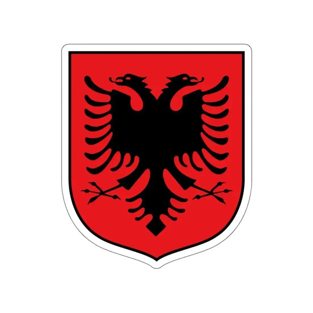 Coat of arms of Albania (1992–1998) STICKER Vinyl Die-Cut Decal - The Sticker Space