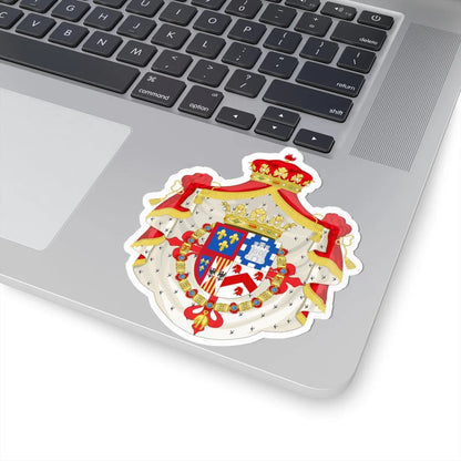 Coat of Arms of Alberto de Borbón y Castellví 1st Duke of Santa Elena (Ireland) (Coat of Arms) STICKER Vinyl Kiss-Cut Decal - The Sticker Space