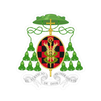 Coat of Arms of Alcalá de Henares Diocese (Spain) (Coat of Arms) STICKER Vinyl Kiss-Cut Decal 2 Inch White - The Sticker Space