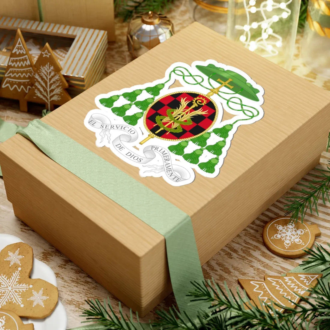 Coat of Arms of Alcalá de Henares Diocese (Spain) (Coat of Arms) STICKER Vinyl Kiss-Cut Decal - The Sticker Space