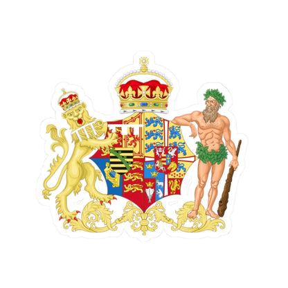 Coat of Arms of Alexandra of Denmark as Princess of Wales (Denmark) (Coat of Arms) STICKER Vinyl Kiss-Cut Decal 2 Inch White - The Sticker Space