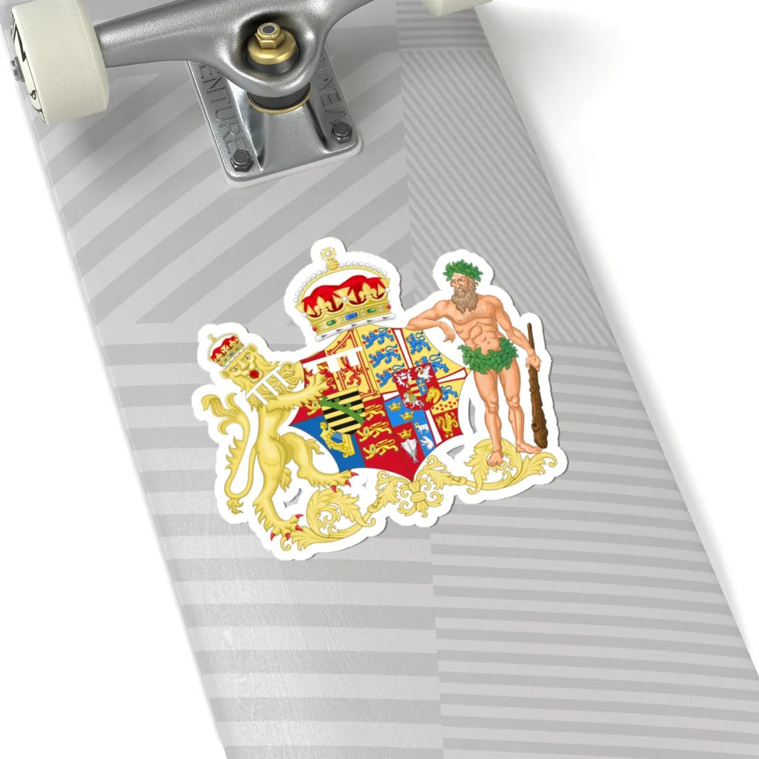 Coat of Arms of Alexandra of Denmark as Princess of Wales (Denmark) (Coat of Arms) STICKER Vinyl Kiss-Cut Decal - The Sticker Space