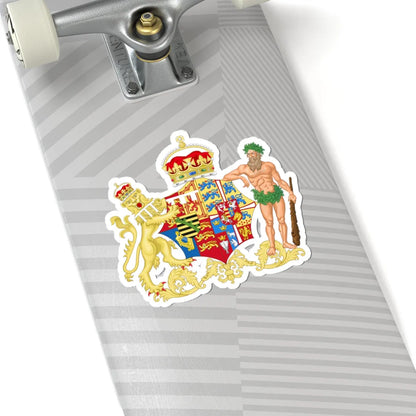 Coat of Arms of Alexandra of Denmark as Princess of Wales (Denmark) (Coat of Arms) STICKER Vinyl Kiss-Cut Decal - The Sticker Space