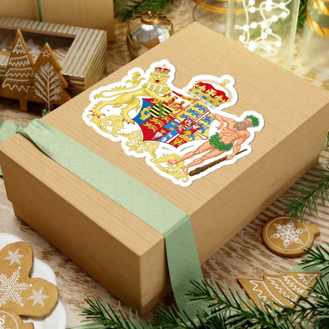 Coat of Arms of Alexandra of Denmark as Princess of Wales (Denmark) (Coat of Arms) STICKER Vinyl Kiss-Cut Decal - The Sticker Space