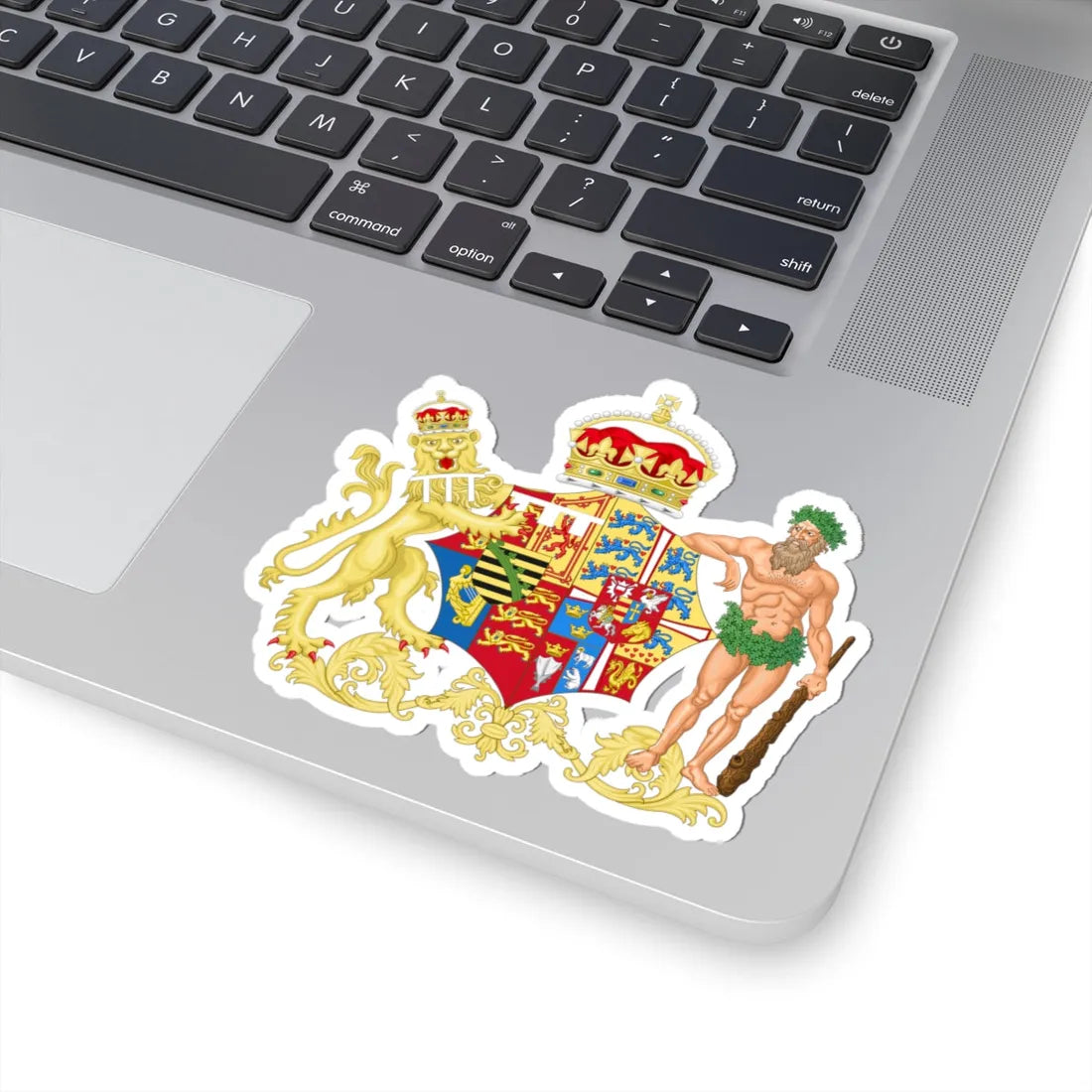 Coat of Arms of Alexandra of Denmark as Princess of Wales (Denmark) (Coat of Arms) STICKER Vinyl Kiss-Cut Decal - The Sticker Space