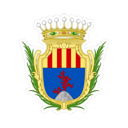 Coat of arms of Alghero (Italy) (Coat of Arms) STICKER Vinyl Kiss-Cut Decal - The Sticker Space