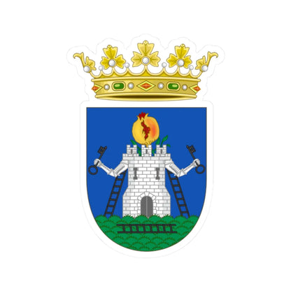 Coat of Arms of Alhama de Granada (Spain) (Coat of Arms) STICKER Vinyl Kiss-Cut Decal 2 Inch White - The Sticker Space