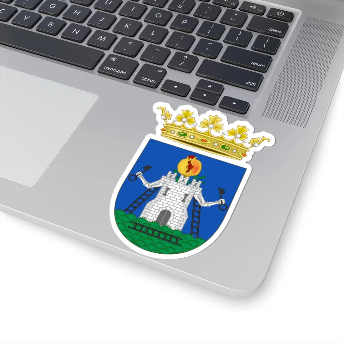 Coat of Arms of Alhama de Granada (Spain) (Coat of Arms) STICKER Vinyl Kiss-Cut Decal - The Sticker Space