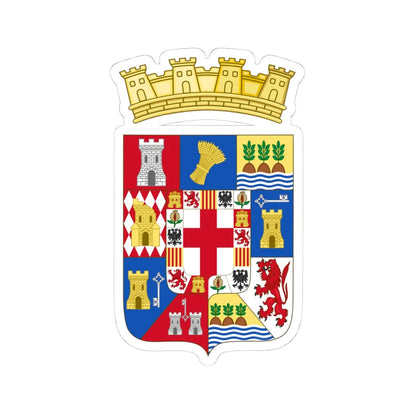 Coat of Arms of Almería Province (Spain) (Coat of Arms) STICKER Vinyl Kiss-Cut Decal 4 Inch White - The Sticker Space
