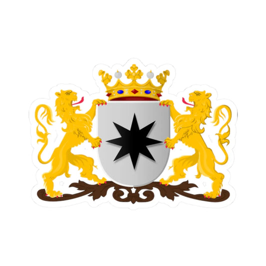 Coat of arms of Alphen aan den Rijn former (Netherlands) (Coat of Arms) STICKER Vinyl Kiss-Cut Decal 2 Inch White - The Sticker Space