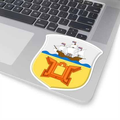 Coat of Arms of Amboina 1930 - shield (Indonesia) (Coat of Arms) STICKER Vinyl Kiss-Cut Decal - The Sticker Space