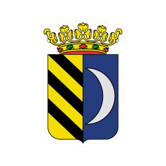 Coat of arms of Ameland (Netherlands) (Coat of Arms) STICKER Vinyl Kiss-Cut Decal 2 Inch White - The Sticker Space