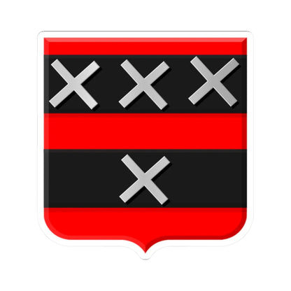 Coat of arms of Amstelveen (Netherlands) (Coat of Arms) STICKER Vinyl Kiss-Cut Decal 2 Inch White - The Sticker Space