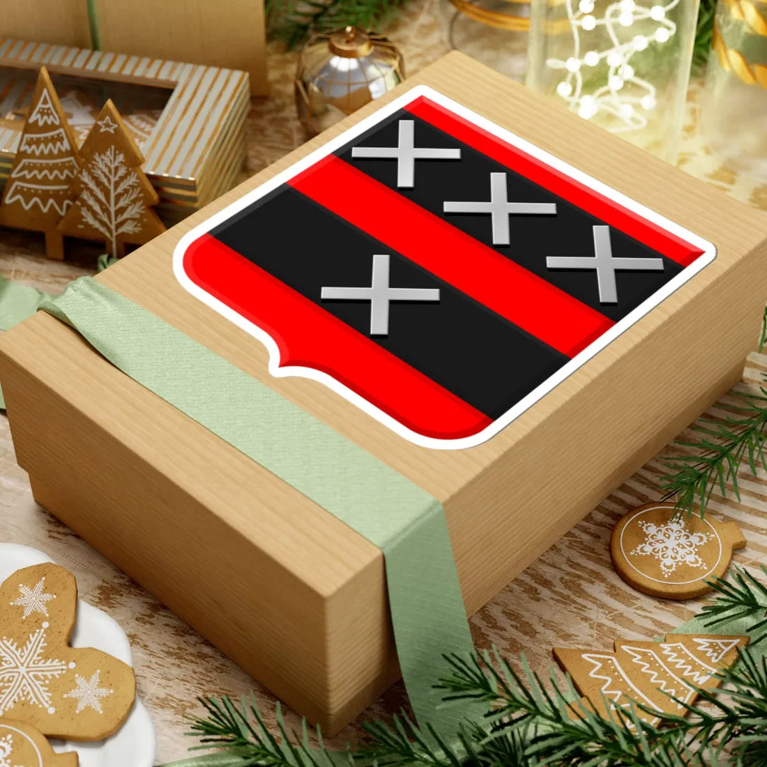 Coat of arms of Amstelveen (Netherlands) (Coat of Arms) STICKER Vinyl Kiss-Cut Decal - The Sticker Space