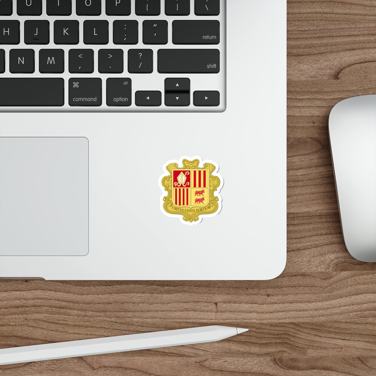 Coat of arms of Andorra (1580) STICKER Vinyl Die-Cut Decal-The Sticker Space