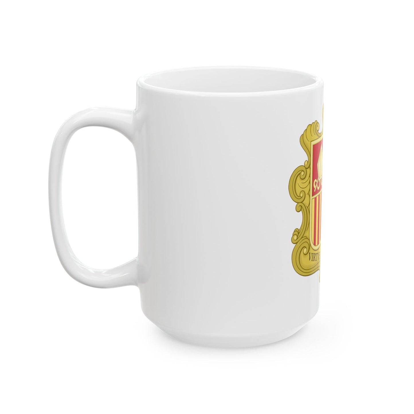 Coat of arms of Andorra (1580) - White Coffee Mug