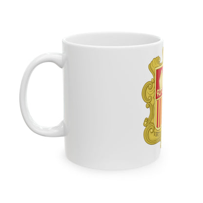 Coat of arms of Andorra (1580) - White Coffee Mug