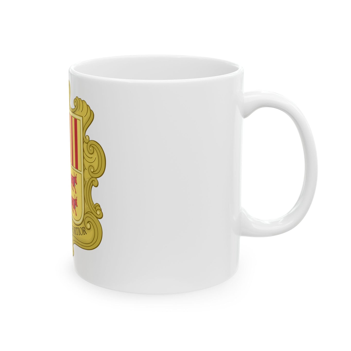 Coat of arms of Andorra (1580) - White Coffee Mug