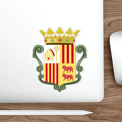 Coat of arms of Andorra (1800-1949) STICKER Vinyl Die-Cut Decal-The Sticker Space