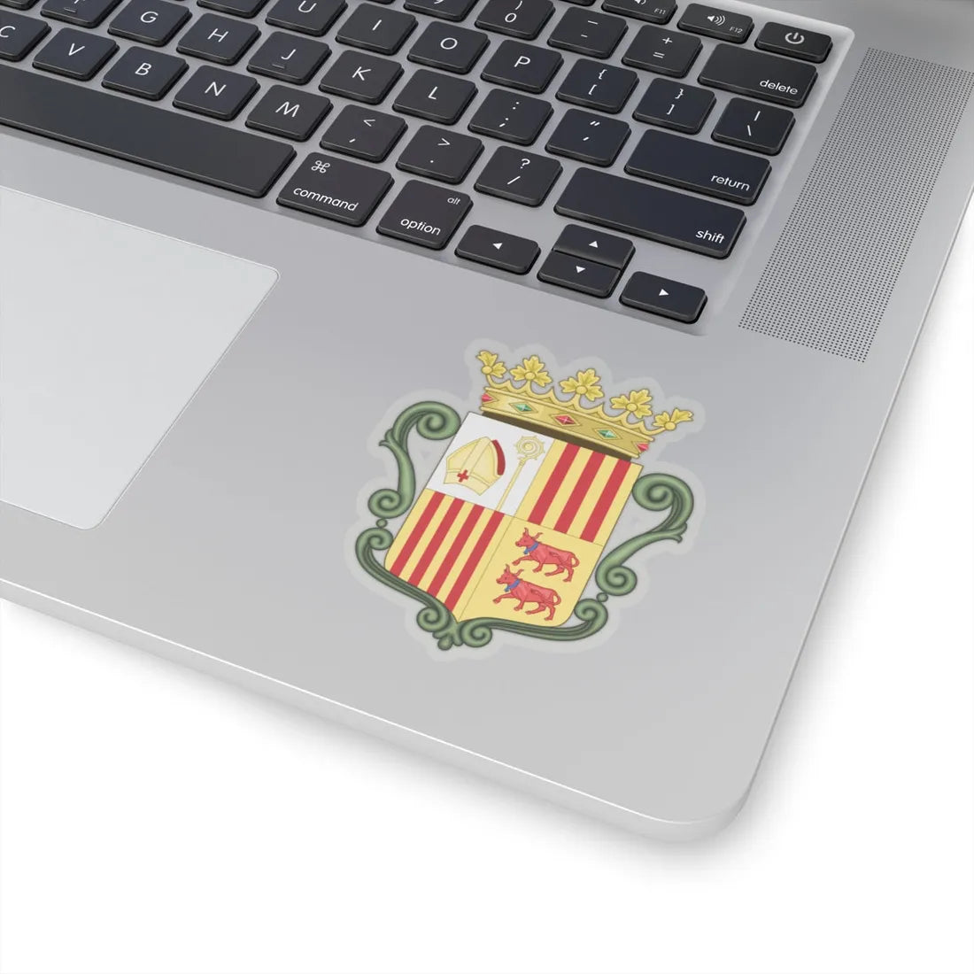 Coat of arms of Andorra (1800-1949) - STICKER Vinyl Kiss-Cut Decal - The Sticker Space