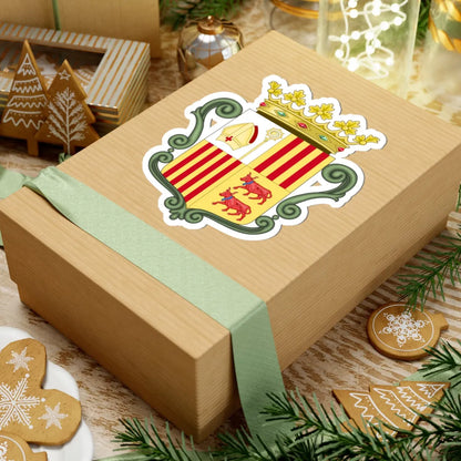 Coat of arms of Andorra (1800-1949) - STICKER Vinyl Kiss-Cut Decal - The Sticker Space