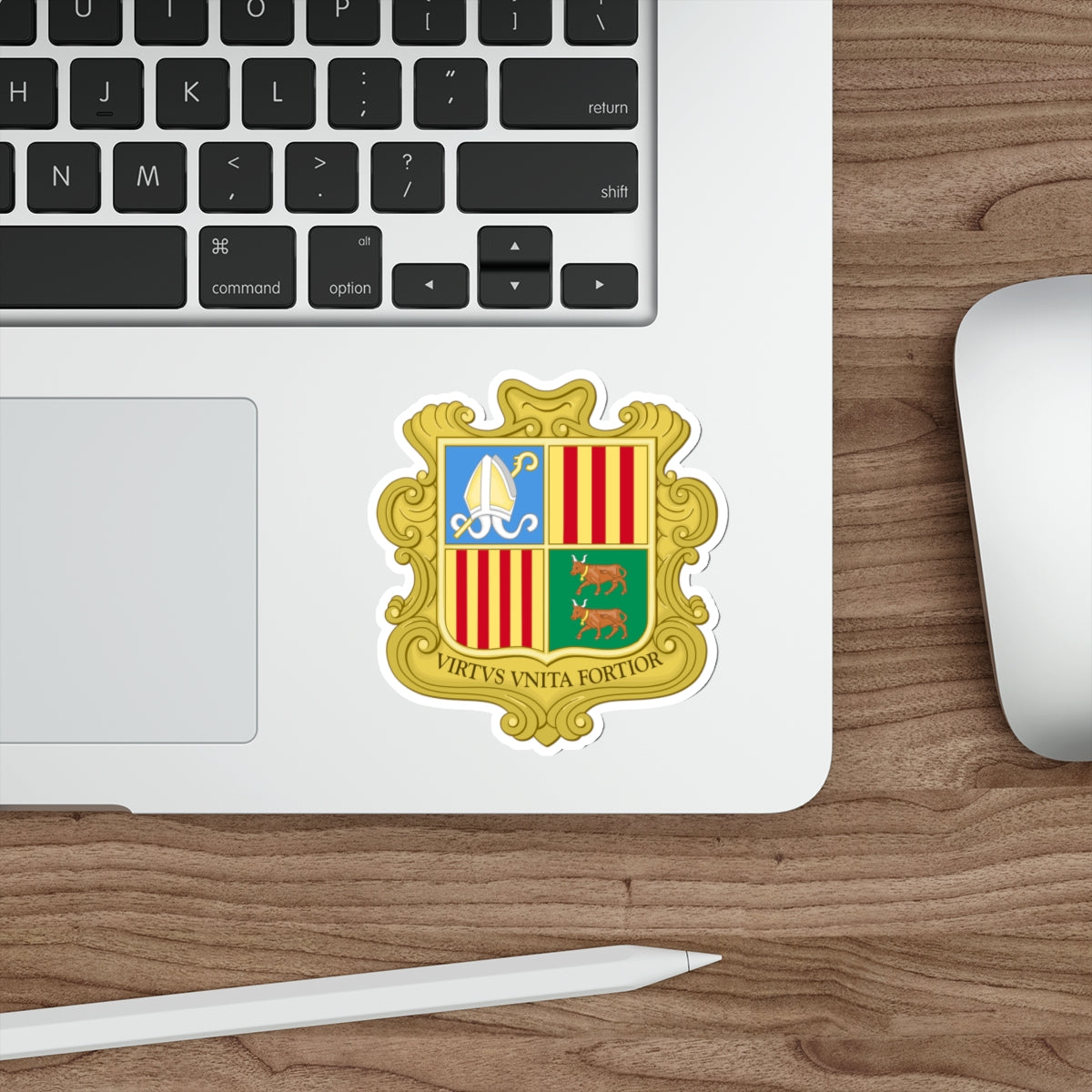 Coat of arms of Andorra (1949-1959) STICKER Vinyl Die-Cut Decal-The Sticker Space