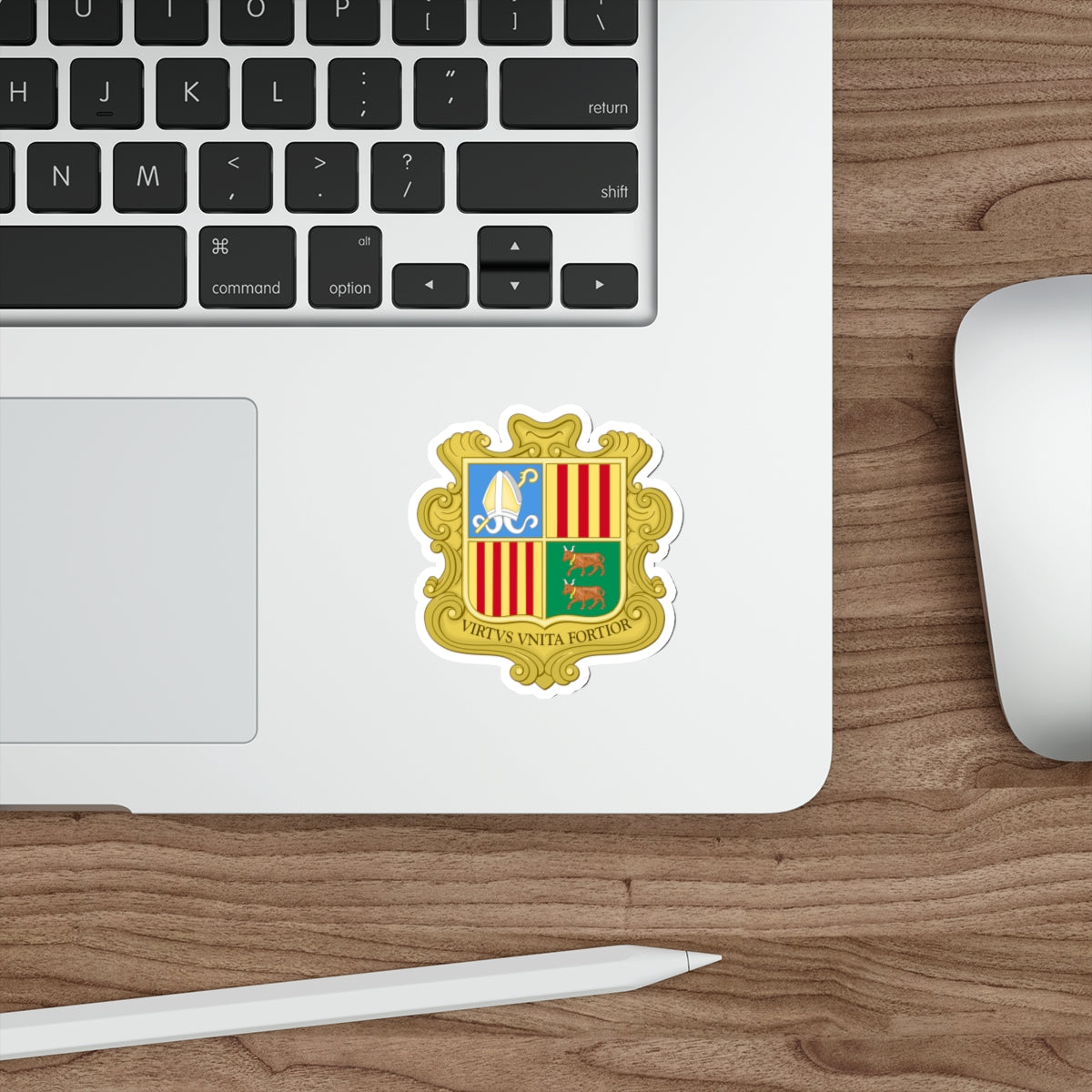 Coat of arms of Andorra (1949-1959) STICKER Vinyl Die-Cut Decal-The Sticker Space