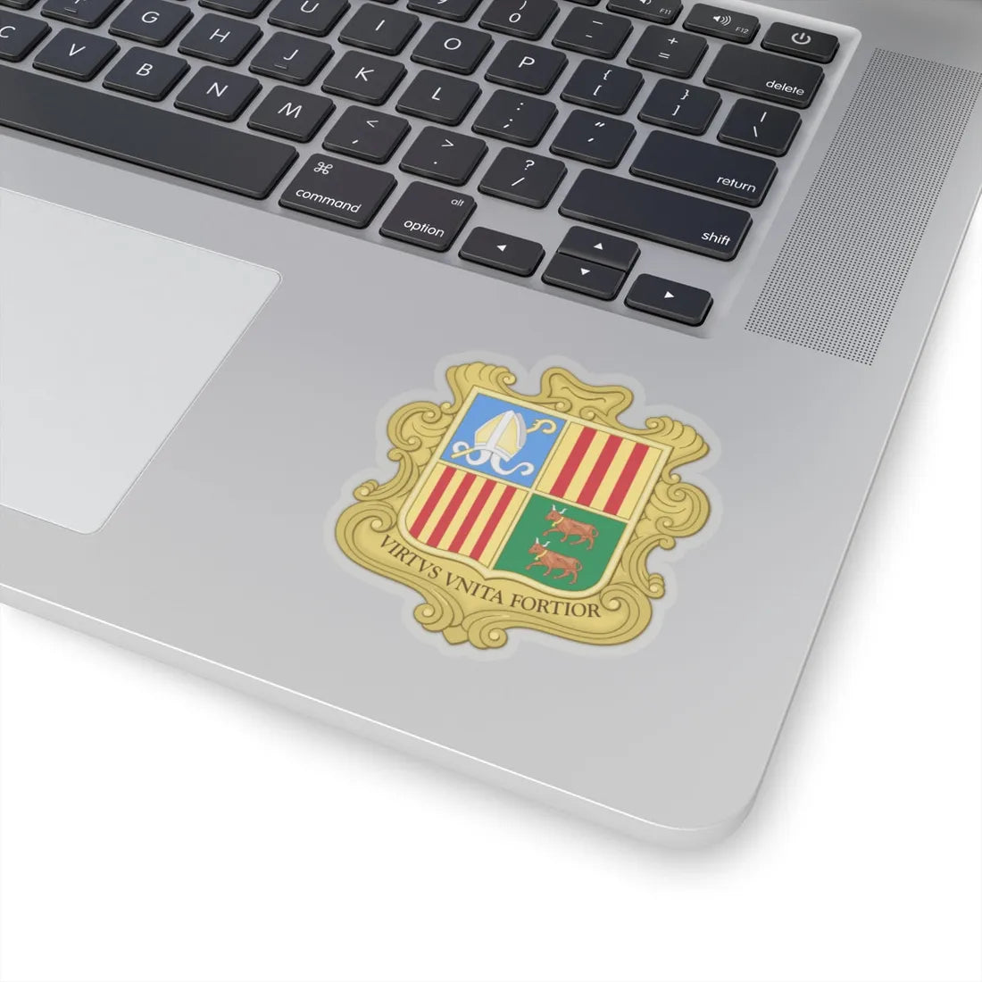Coat of arms of Andorra (1949-1959) - STICKER Vinyl Kiss-Cut Decal - The Sticker Space