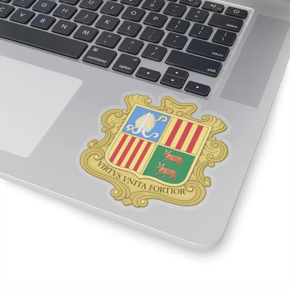 Coat of arms of Andorra (1949-1959) - STICKER Vinyl Kiss-Cut Decal - The Sticker Space