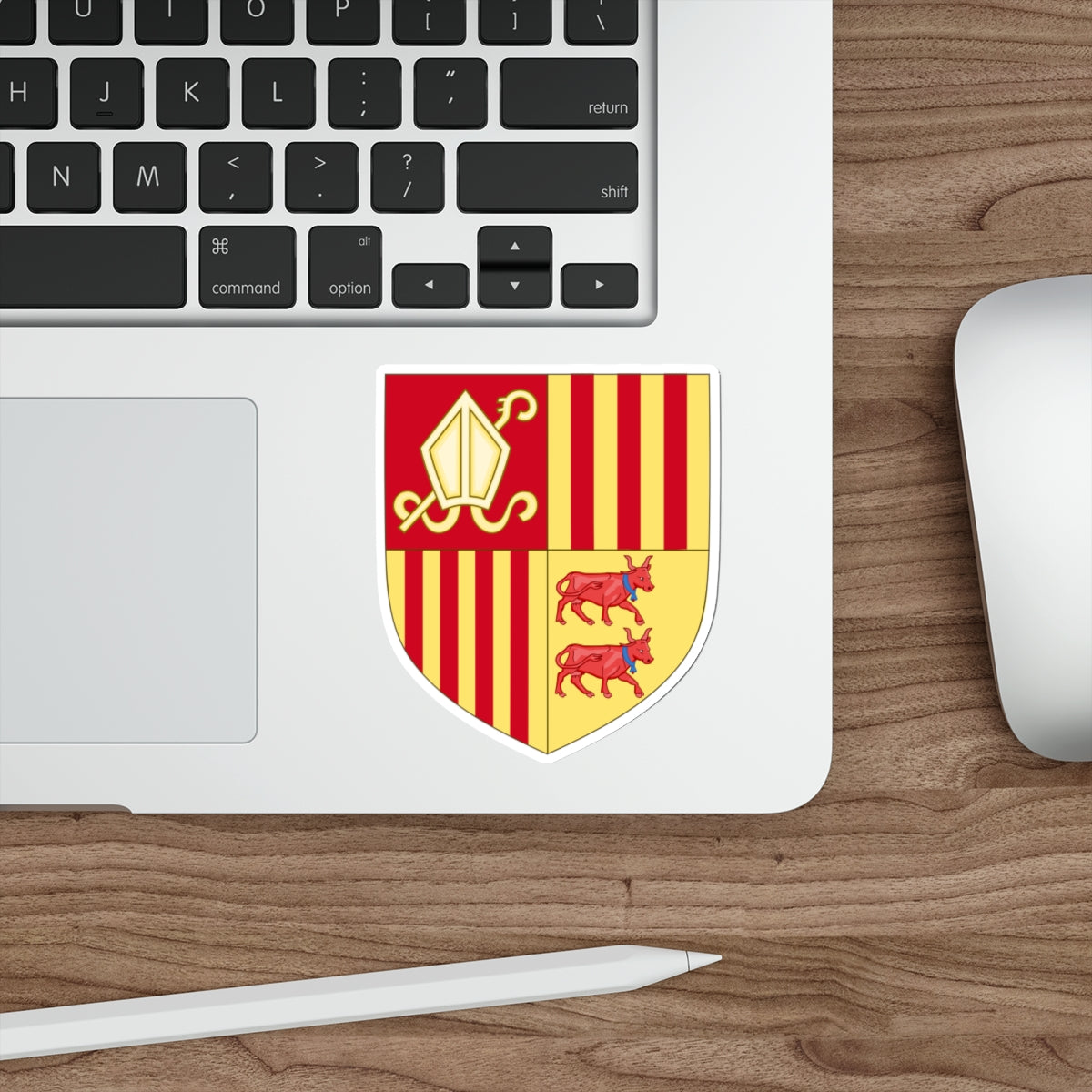 Coat of arms of Andorra (Before 16th Century) STICKER Vinyl Die-Cut Decal-The Sticker Space