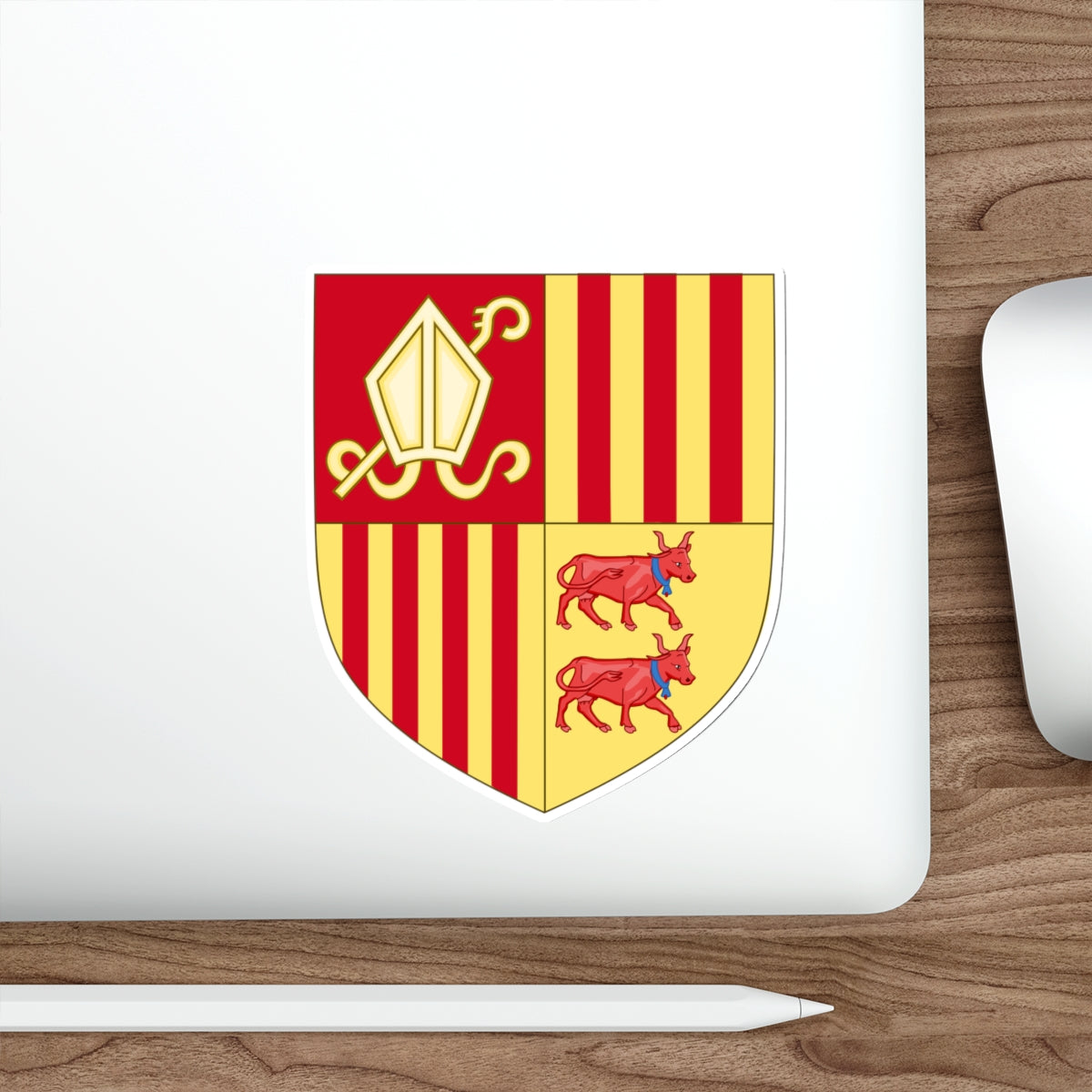 Coat of arms of Andorra (Before 16th Century) STICKER Vinyl Die-Cut Decal-The Sticker Space