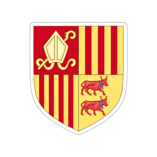 Coat of arms of Andorra (Before 16th Century) STICKER Vinyl Die-Cut Decal-White-The Sticker Space