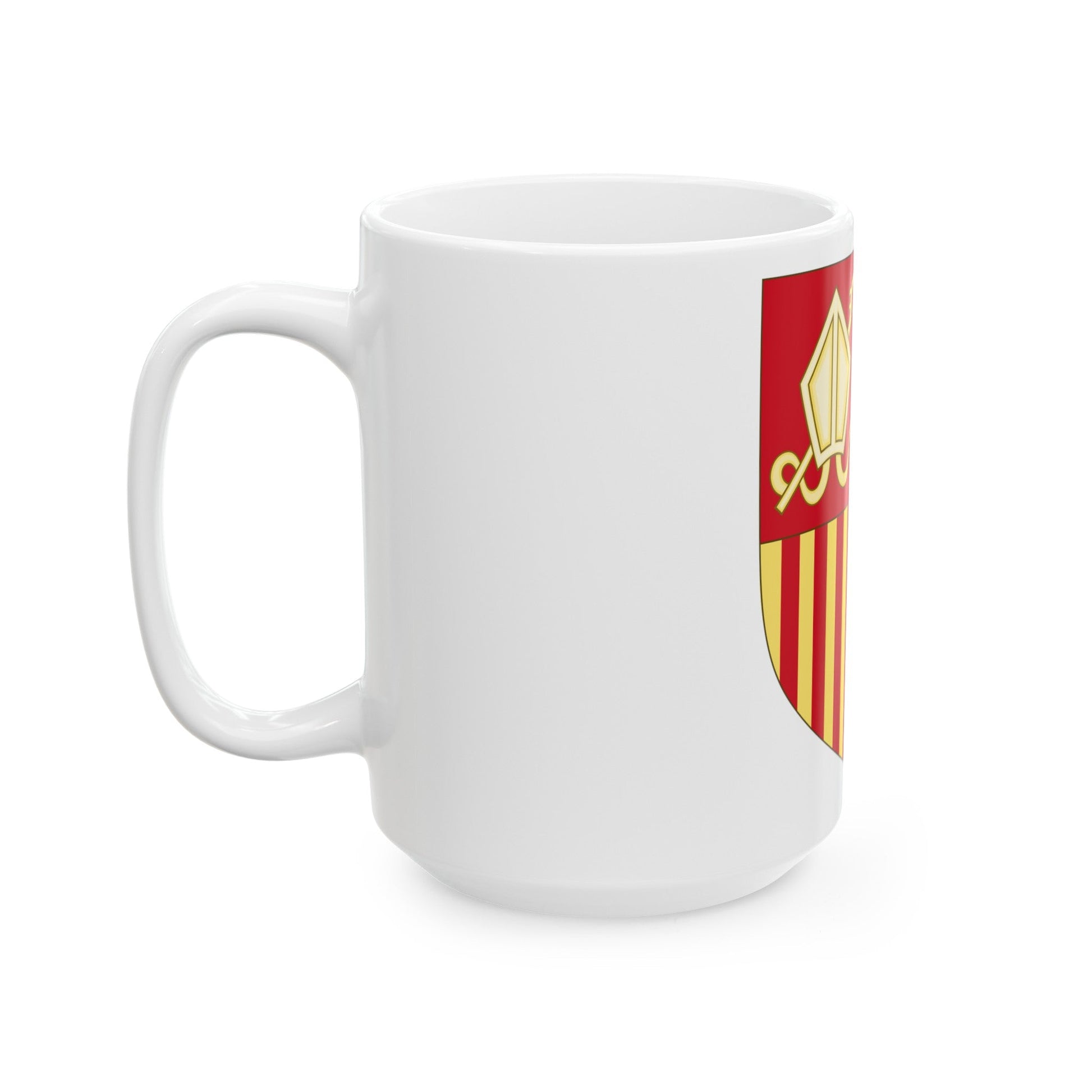 Coat of arms of Andorra (Before 16th Century) - White Coffee Mug-The Sticker Space